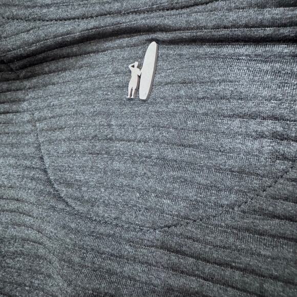 johnnie-O Halpert quarter-snap fleece pullover S Wake gray - Picture 5 of 8